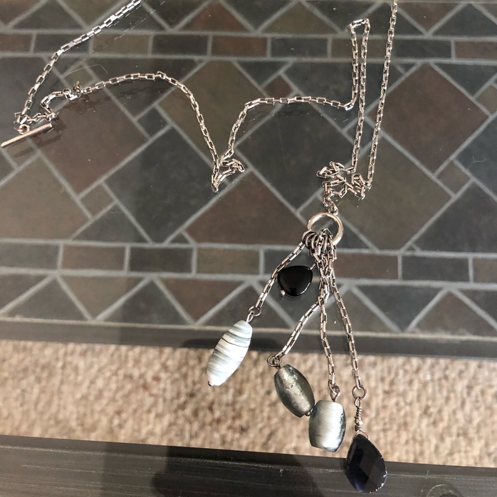 Convertible silver necklace